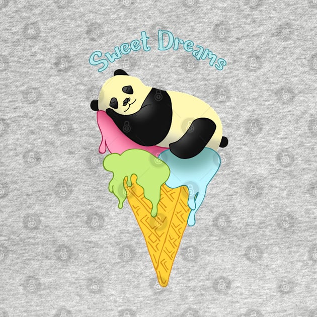 Ice Cream Panda Doodle | Cute Sweet Dreams by FandomizedRose